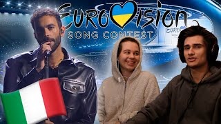 Norwegian amp Lithuanian React to  Rate Italy  Eurovision 2023 [upl. by Nnairol46]