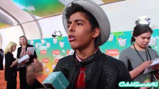 Karan Brar Fangirls Over Ellen amp Wants to Get Slimed  2016 Kids Choice Awards [upl. by Hugues]