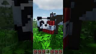 Panda and Cow vs TNT minecraft [upl. by Dowzall]