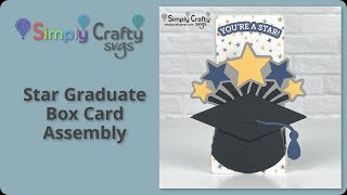 Star Graduate Box Card Assembly  Graduation Card SVG File [upl. by Ginzburg]