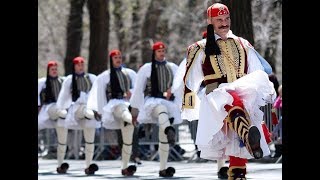 Evzones March at New York Greek Parade 2018 [upl. by Nanaj633]