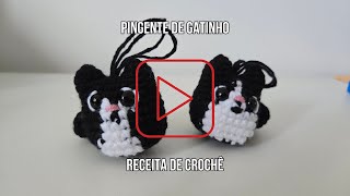 Pingente de Gatinho de Crochê 🐱  Chaveiro e Enfeite de Natal Fácil [upl. by Nnaxor]