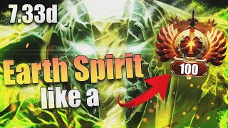 Learning Earth Spirit Like a Immortal  Dota 2 Guide  Tips and Tricks [upl. by Healion]