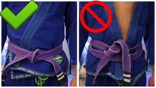 How to Tie a BJJ Belt in under a minute [upl. by Sibylle]