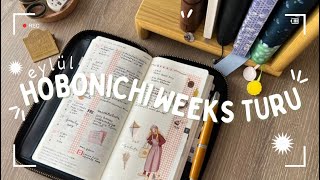 Haftalık ajanda turu 🗓️ hobonichi weeks  eylül 2024 [upl. by Dnalrah]