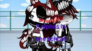 2 alphas in one schoolgacha life series [upl. by Atilem]