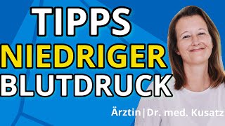 Niedriger Blutdruck im Fokus Ärztin teilt wertvolle Tipps und Expertenwissen [upl. by Thomasa]