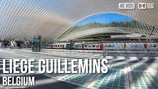 LiègeGuillemins Railway Station  🇧🇪 Belgium 4K HDR Walking Tour [upl. by Gruver873]