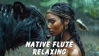 Rain Sounds amp Healing Flute Music  Native American Flute Music for Sleep Well Healing Meditation [upl. by Perkin936]