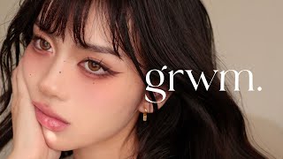 Sleepy Mocha Makeup 🧦 grwm [upl. by Eoj]