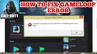 Gameloop CODM  Some File Is Corrupted quotacetracedllquot How To Fix [upl. by Otreblada]