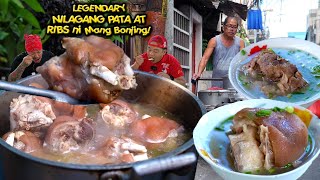 Nilagang RIBS at PATA ni Mang Bonjing UBOS sa loob ng Kalahating Oras Ano ang SECRET RECIPE [upl. by Enahpets]