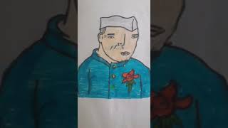 Jawaharlal Nehru ka drawing [upl. by Barnum]