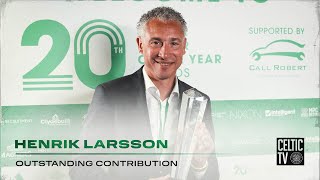 2024 Celtic Player of the Year Awards  Henrik Larsson wins Outstandin Contribution Award [upl. by Stillmann]