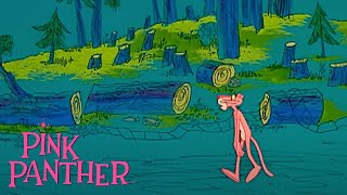 Pink Panther Vs Lumberjack  35Minute Compilation  Pink Panther Show [upl. by Donielle]