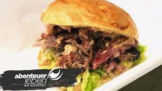 Trendfood Pulled Pork  Drei Rezepte im Test I Abenteuer Leben I kabel eins [upl. by Ludvig]