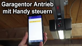 Hörmann Garagentorantrieb Supramatic E mit Handy öffnen  Garagentor Antrieb mit App steuern [upl. by Enicul]