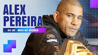 Alex Pereira full UFC 307 prefight media day interview [upl. by Ehc]