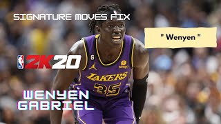 Wenyen Gabriel Jumpshot and Signature Fix Full Edit  NBA2k20 Mobile [upl. by Amarillas]