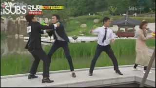 Running Man Funny Moment 2 Kwang Soo pushed into the water [upl. by Seraphine]