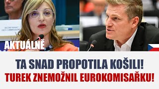 TA SNAD PROPOTILA KOŠILI TUREK ZNEMOŽNIL EUROKOMISAŘKU [upl. by Nyrrek]