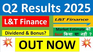 LampT FINANCE Q2 results 2025  LTF results today  LampT FINANCE Share News  LampT FINANCE latest news [upl. by Venuti]