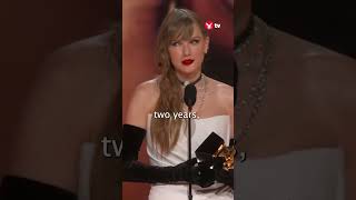 Taylor Swift announces new album live at Grammys [upl. by Einra643]