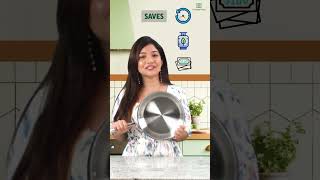 The Indus Valley Triply Fry Pan⚡Naturally Nonstick💚 ToxinFree✅ Easy Cooking amp Cleaning❤️ [upl. by Neerahs]