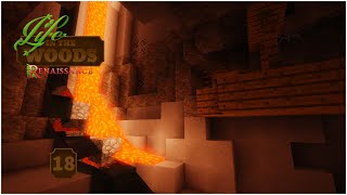 Life In The Woods Renaissance  Modded Minecraft  Caving  18 [upl. by Ailyt]