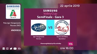 Novara  Scandicci  Speciale  Semifinali Gara 3  Samsung Volley Cup 201819 [upl. by Feodor]