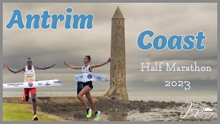 Antrim Coast Half Marathon 2023 spectating video [upl. by Aplihs509]