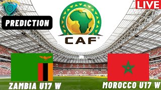 Morocco vs Zambia 2024 Africa U17 FIFA Womens World Cup Qualifier [upl. by Nolat]