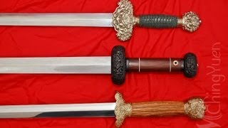 Cold Steel Swords 3 Chinese Swords Comparison and Review [upl. by Snah]