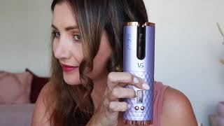 Unbound Cordless Auto Curler Review amp Demonstration by OZBEAUTYEXPERT  VS Sassoon [upl. by Kellby]