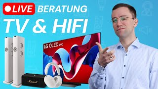 TV amp HIFI Live Beratung  Fernseher Soundbars Kopfhörer amp mehr deals [upl. by Mikol]