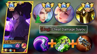 SUYOU JUNGLE TUTORIAL  HOW TO COUNTER META LING IN RANKED  TOP 1 SUYOU BUILD amp EMBLEM 2024 MLBB [upl. by Abate531]