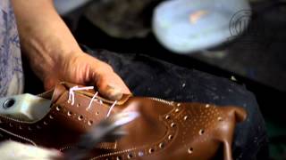 Diamond Walker bespoke shoes  a quick look at our shoemaking process [upl. by Lianna777]