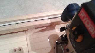 Special jig for cutting routing angled slots for a louvered door [upl. by Baggs]