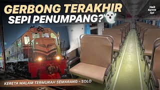 KERETA MALAM SEPI PENUMPANG 😨 Kereta Malam Termurah Semarang  Solo KA Banyubiru Ekonomi [upl. by Lorenza]