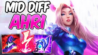 MID DIFF AHRI CLEAN S MID GAMEPLAY  Best Build amp Runes  League of Legends [upl. by Eenattirb]