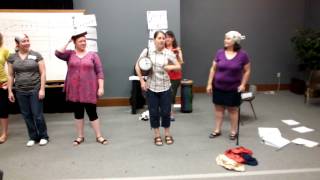 Rob Amchin—Cinquain quotHatsquot non rhythmic poem—Baker University Orff Level III 2013 [upl. by Annairb]