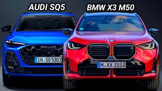 New 2025 BMW X3 M50 Vs 2025 AUDI SQ5  Which Performance SUV Should You Choose [upl. by Belcher]