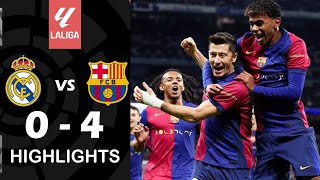 Real Madrid vs FC Barcelona 04 Highlights amp Goals  El Clasico LaLiga 2425 [upl. by Assilev]