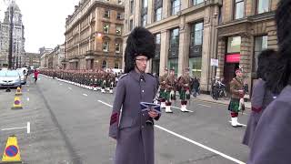 2 SCOTS The Royal Highland Fusiliers 2013 Homecoming Parade [upl. by Yknip]