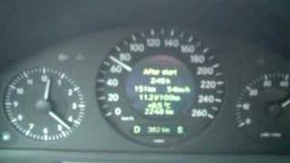 Mercedes Benz E240 0  100kmh acceleration [upl. by Harlen234]