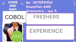 COBOL Mainframe Interview Questions and Answers for Freshers Intermediate and ExperiencesCOBOL [upl. by Haidebej]