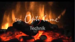 ewt Elektro  Kamin Elektrisches Kaminfeuer  Optiflame Technik [upl. by Rinna]