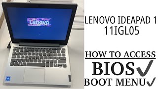 Lenovo IdeaPad 1 11IGL05  How To Access BIOS UEFI amp Boot Menu Key [upl. by Agnew712]