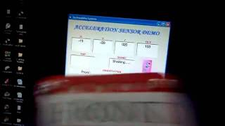 3 Axis Acceleration Sensor Demo Reading Tap Shake Orientation [upl. by Nelo641]