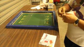 screen printing tagless labels  a how to on relabeling American Apparel tshirts [upl. by Ydniahs16]